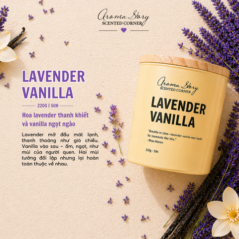 Nến Thơm 220g LAVENDER VANILLA
