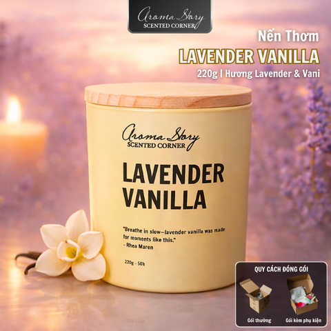 Nến Thơm 220g LAVENDER VANILLA