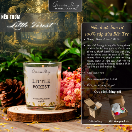 Nến Thuỷ Tinh 50g Little Forest