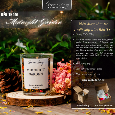 Nến Thuỷ Tinh 50g Midnight Garden