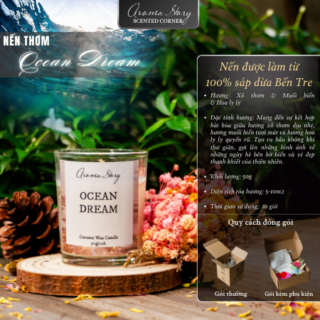Nến Thuỷ Tinh 50g Ocean Dream