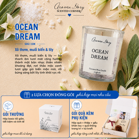 Nến Thuỷ Tinh 50g Ocean Dream