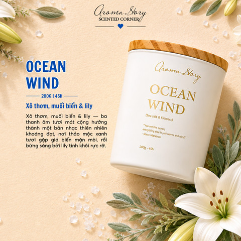 Nến Thủy Tinh 200g Ocean Wind