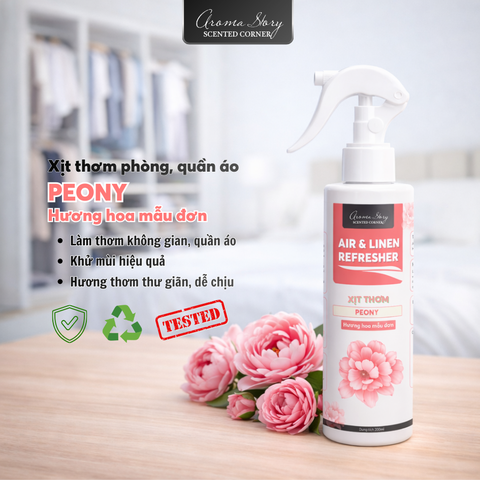 Xịt Thơm Phòng, Quần Áo Hương Hoa Mẫu Đơn