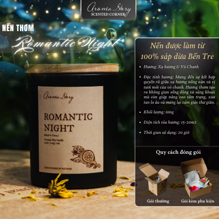 Nến Thủy Tinh 100g Romantic Night