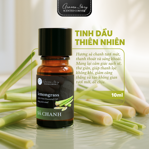 Tinh Dầu Sả Thiên Nhiên Chanh 10ml - EO
