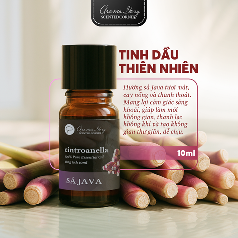 Tinh Dầu Thiên Nhiên Sả Java 10ml - EO