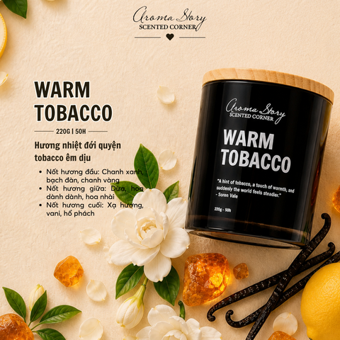 Nến Thơm 220g WARM TOBACCO