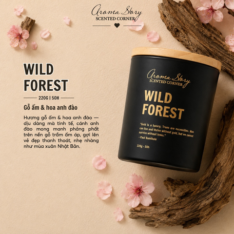 Nến Thủy Tinh 220g Wild Forest