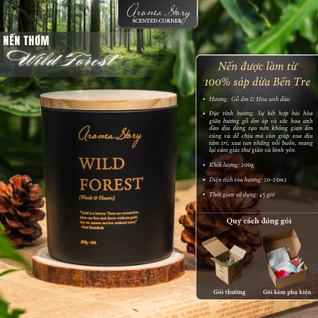 Nến Thủy Tinh 200g Wild Forest