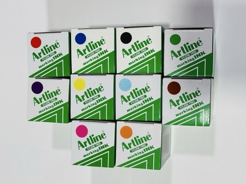 Bộ mực Artline lông dầu (20ml) 10 màu