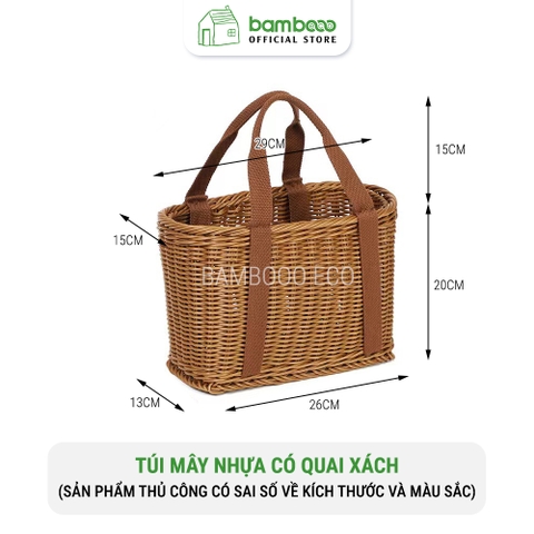 Túi nhựa giả mây