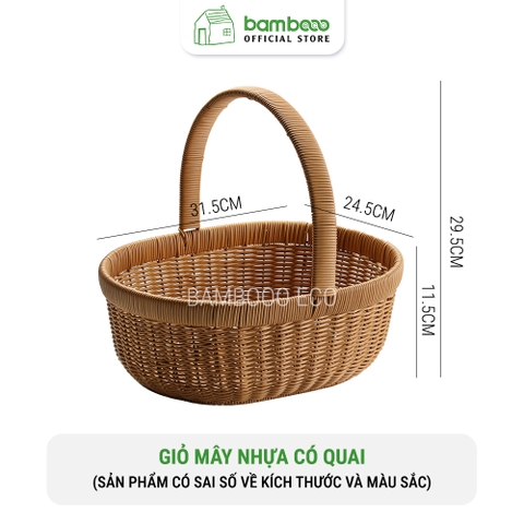 Giỏ picnic giả mây