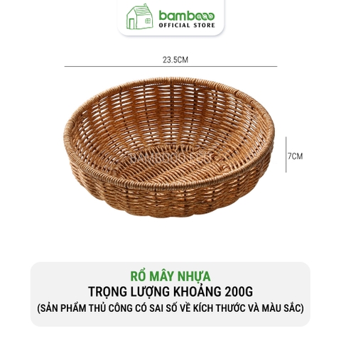 Rổ mây nhựa