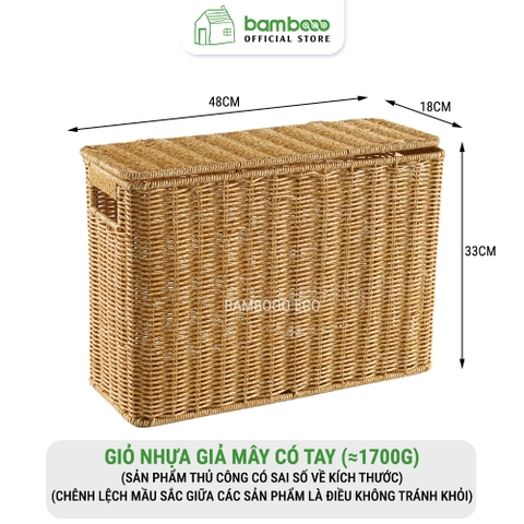 Giỏ nhựa giả mây