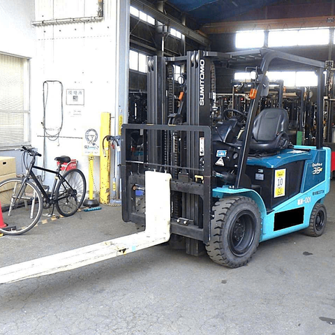 Xe nâng điện ngồi lái 3.5 tấn SUMITOMO 52FB35PXIII Đời 2022 (Chui Cont - Lướt 794 Giờ)