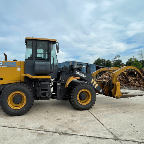 Xe xúc lật kẹp gỗ XCMG LW300KN gầu 3 tấn đời 2019 - 06195