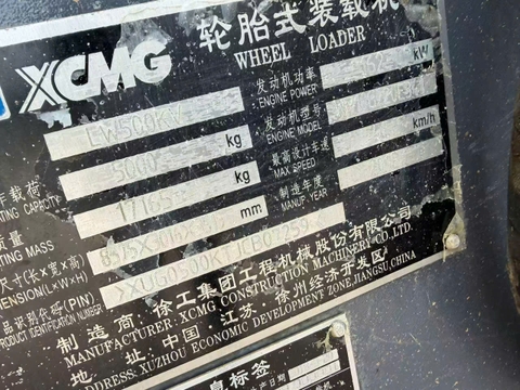 Máy xúc lật cũ XCMG LW500KV Đời 2018 (Bản Cao Cấp - Cần Dài 3.4m)