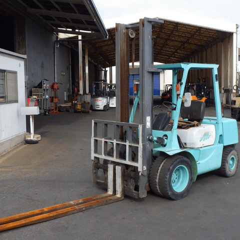 Xe nâng dầu 3.5 tấn MITSUBISHI FD35A Số Sàn (Lốp Kép - Gật Gù)