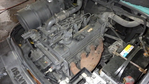 Xe nâng dầu cũ 4.5 tấn KOMATSU FD45T-10 Đời 2011 (Dịch Càng - Càng Dài 2.35m)