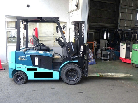 Xe nâng điện ngồi lái 3.5 tấn SUMITOMO 52FB35PXIII Đời 2022 (Chui Cont - Lướt 794 Giờ)