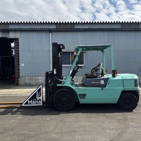 Xe nâng dầu cũ 5 tấn MITSUBISHI FD50 Đời 2000 (Dịch Giá - Càng Dài 1.79m)