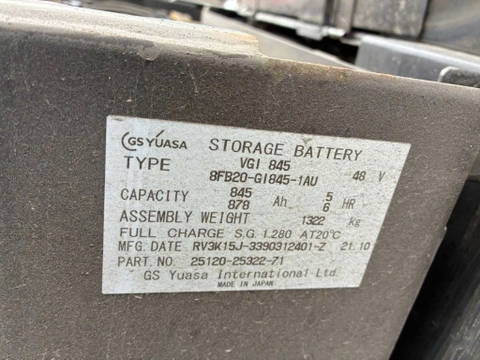 Xe nâng điện ngồi lái 2.5 tấn TOYOTA 40-8FB25 Đời 2021 (Nâng 6m - Lướt 3.942 Giờ)