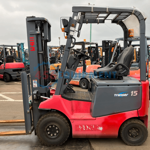 Xe nâng điện ngồi lái 1.5 tấn NYK FB15P-75-300/ (Năm 2014)