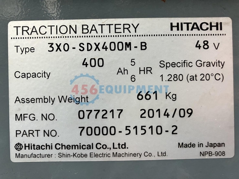 Xe nâng điện ngồi lái 1.5 tấn NYK FB15P-75-300/ (Năm 2014)