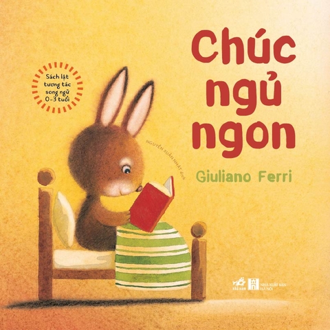 Sách lật tương tác song ngữ 0-3 tuổi: Chúc ngủ ngon (TB 80.000)