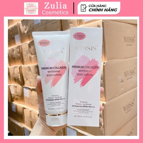 [HÀNG CTY] Kem Dưỡng Thể Chống Nắng Whisis Premium Body 200ml