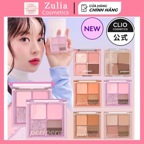 Phấn Mắt 4 Ô Peripera Ink Pocket Shadow Palette bền màu Hàn quốc