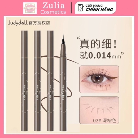[JUDYDOLL] Bút kẻ mắt Nét Siêu Mảnh JudyDoll 0.014mm, Chống Nước, Chống Lem, Lâu Trôi  Khô nhanh