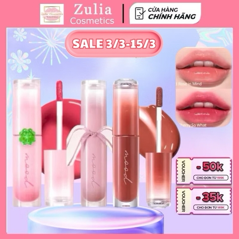 SON Tint Bóng PERIPERA MOOD GLOWY TINT căng mọng môi