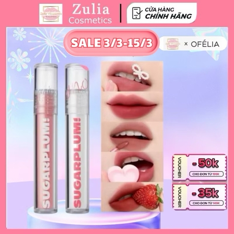 Son Tint Thuần Chay OFÉLIA SUGARPLUM MistyNow Blurring Tint [ SUGARPLUM BY OFÉLIA ]
