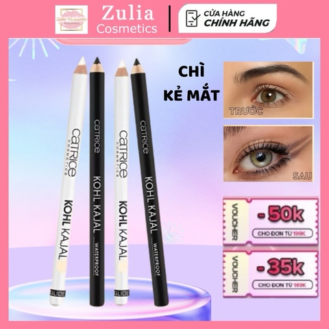 Chì kẻ mắt Catrice Kohl Kajal trắng đen chuyên kẻ viền mắt makeup chính hãng