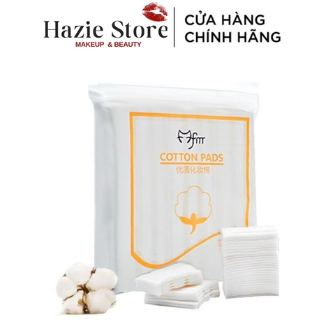Bông tẩy trang 3 lớp Cotton Pads Túi 222 miếng nội địa Trung (Bịch vàng)