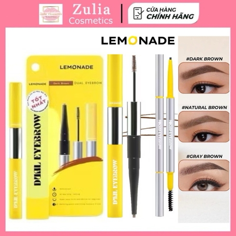 [LEMONADE] Chì kẻ mày 2 đầu Lemonade kèm chuốt Want It Got It Dual Eyebrow 2.75g