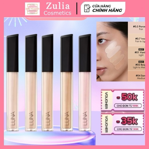 [Luna] Kem che khuyết điểm LUNA đầu vừa vặn lâu trôi / cố định 7.5g / Corrector 6.5g