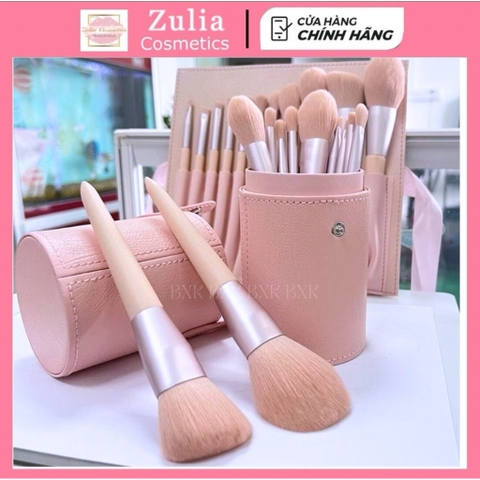 Bộ Cọ hồng 11 cây Make Up Cá Nhân Màu Hồng Bằng Lông Siêu Mềm Mượt