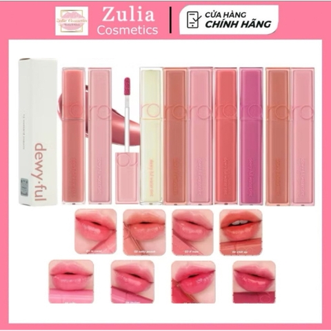 Son Tint Bóng Romand Dewyful Water Tint Căng mọng môi 5g Đủ Màu