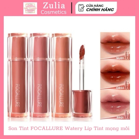 [FOCALLURE] Son Tint Focallure Watery Lip Tint Moisture Light - Căng Mọng Nước, Trong suốt Không dính (FA-L10)