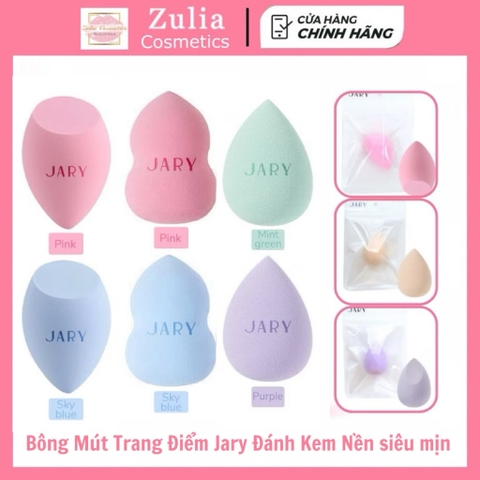 [JARY] Bông Mút Trang Điểm JARY Đánh Kem Nền siêu mịn không thấm nước (Màu Ngẫu Nhiên)