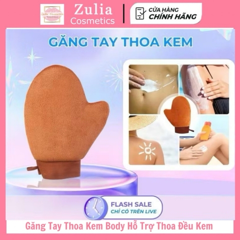 Găng Tay Thoa Kem Body Hỗ Trợ Thoa Đều Kem Không Bết Dính, Băng Tay Bôi Kem Có Bo Chun Tái Sử Dụng