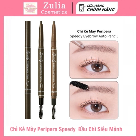 Chì Kẻ Mày PERIPERA SPEEDY SKINNY BROW - 1.5mm Đỉnh Cao, Lông Mày Tự Nhiên, Bền Màu Cả Ngày