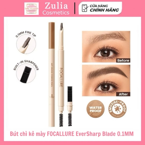Bút chì kẻ mày FOCALLURE EverSharp Blade 0.1MM Siêu mịn lâu trôi mịn (FA-E59)