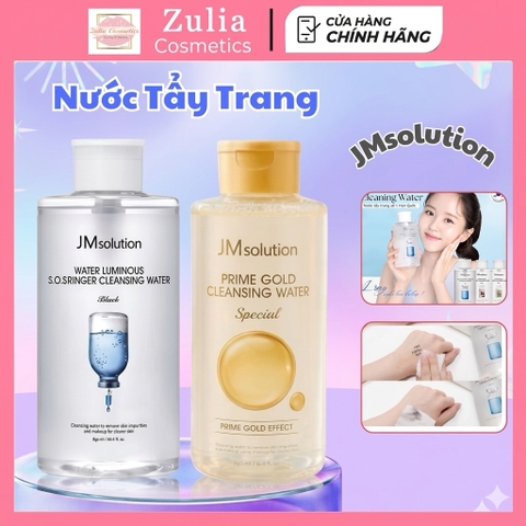 Nước Tẩy Trang JM Solution Hàn Quốc – Làm Sạch Dịu Nhẹ, Cấp Ẩm HA – Cho Da Nhạy Cảm, Da Khô, Nhiều Phân Loại