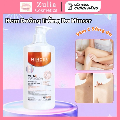 Kem Dưỡng Trắng Da Body Mincer Pharma Vita C Infusion Body Lotion 250ml
