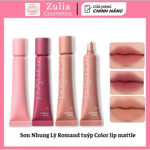 (Dạng Tuýp) Son Kem Bùn Romand Color Lip Matte 8g