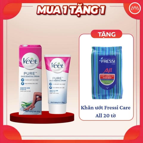 [TẶNG GIẤY ƯỚT] Kem tẩy lông VEET Pháp sạch lông mềm mịn da lành tính